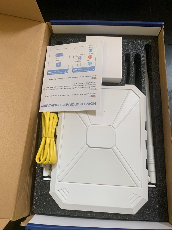 Photo 1 of AX1800 Outdoor WiFi 6 Extender, High Power Outdoor WiFi Extender Signal Booster, Long Range Outdoor WiFi Access Point, IP67 Weatherproof, PoE Power Supply, for Starlink, Cameras, Patio, Camping,RV