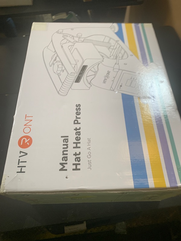 Photo 1 of HTVRONT Hat Press Machine - Hat Press Heat Machine for Caps with 2 Platens & Caps Stretcher, White Hat Heat Press Machine for Caps with Memory Mode and Non-Slip Base for Heat Transfer Vinyl