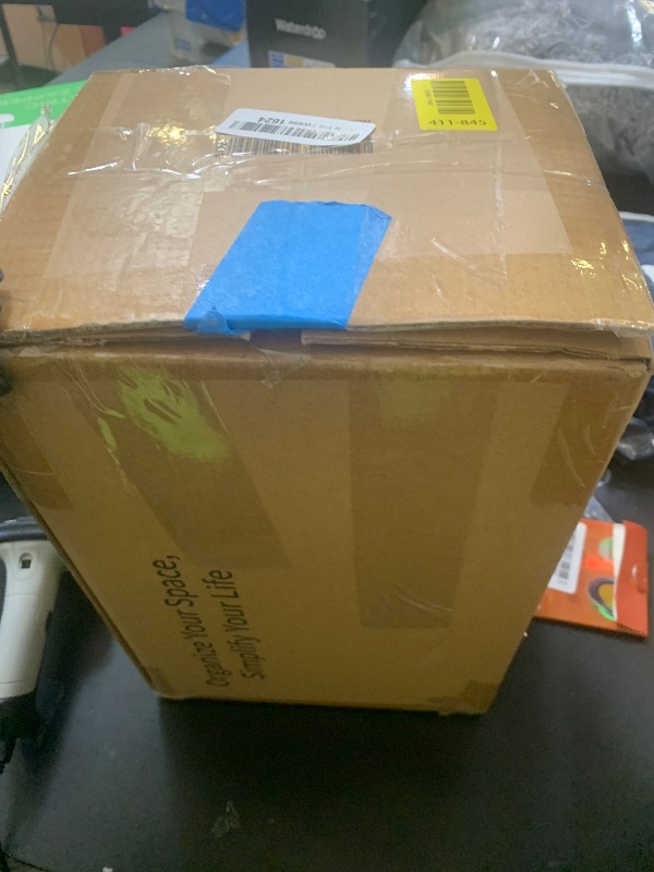 Photo 1 of Bamboo Desk Organizer with Drawers Wooden Desktop Storage Drawers for Bills Office Supplies Kitchen Utensils Organizing Tool for Home Classroom Organization No Assembly (Black, 2 Drawers)