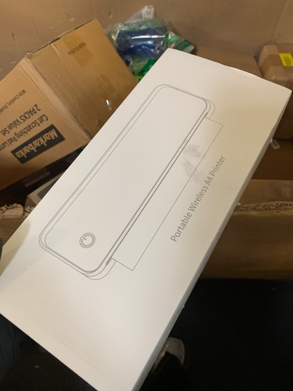 Photo 1 of PEDOOLO Portable Printer Wireless for Travel, Inkless Thermal Printer Supports 8.5 x 11 Inch Thermal Paper, Bluetooth Compatible with iOS, Android, Laptop Includes 2 Rolls & 10 Sheets of Paper Kit