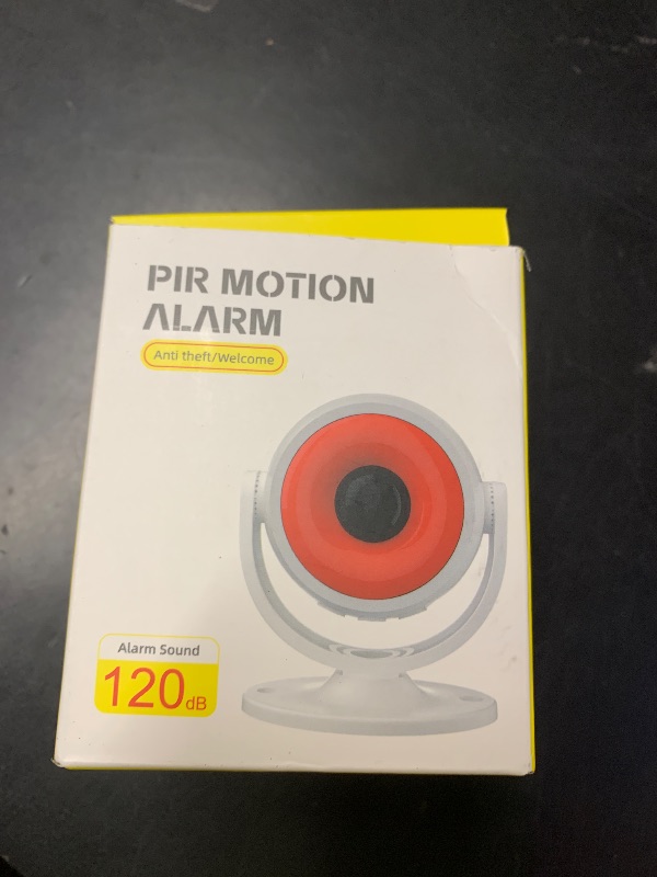 Photo 1 of 1 Pack Wireless Motion Detector Alarm for Indoor Use, PIR Motion Sensor with Sound Player for Pets, Dogs & Animal Deterrent, Intruder Alert & Remote Safety System, Noise Maker Sensor de Movimiento
