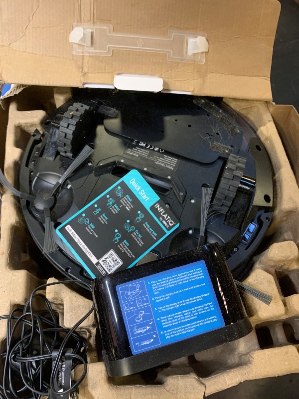 Photo 1 of Robot Vacuum and Mop Combo, 2 in 1 Robotic Vacuums Cleaner with WiFi/App, Robot Vacuum with Water Tank, Strong Suction, Schedule, Self-Charging, Quiet, for Hard Floor, Pet Hair, Low Pile Carpet