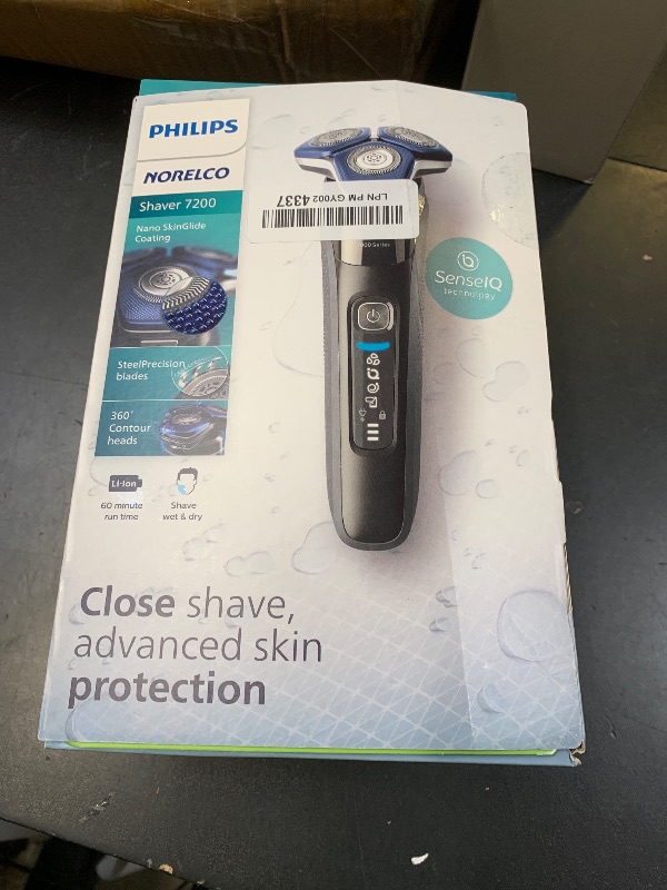 Photo 1 of Philips Norelco Shaver 7200, Rechargeable Wet & Dry Electric Shaver with SenseIQ Technology and Pop-up Trimmer, S7887/82