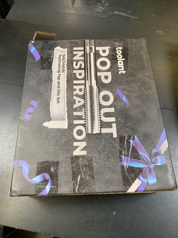 Photo 1 of toolant 127pcs SAE/Metric Tap and Die Set, Ratcheting SAE Metric TAP and Die Set Standard with Drill Bit Combo for Threading