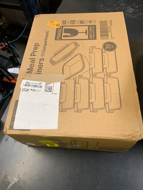 Photo 1 of [8-Pack,30 oz]Glass Meal Prep Containers,Glass Food Storage Containers,Airtight lunch Containers with Lids, Microwave, Oven, Freezer and Dishwasher