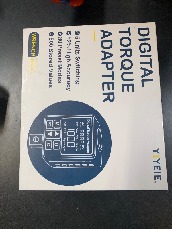 Photo 1 of 1/2" Digital Torque Adapter, (±1% Accuracy, 7.4-150Ft-lb) Digital Torque Wrench Adapter for Auto, with Upgrade Color Display, Versatile Meter - Smart Alert | Peak/Track | Preset | Store/Delete(203N.m)