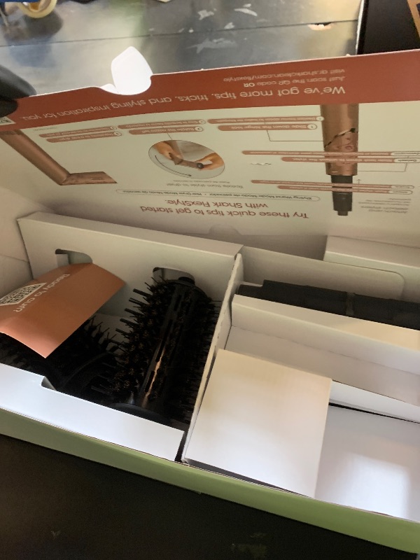 Photo 1 of Shark FlexStyle Air Styling & Drying System, Powerful Hair Dryer Brush & Multi-Styler with Auto-Wrap Curlers, Concentrator Attachment and Storage Bag, Blossom Bliss, HD432RS