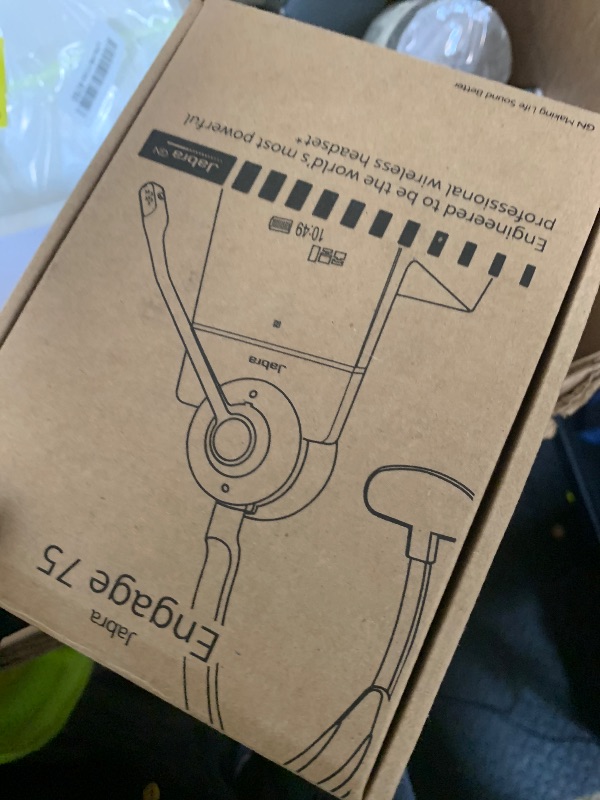 Photo 1 of Jabra Engage 75 SE (Second Edition) Wireless Headset, Single-Ear – Telephone Headset with Industry-Leading Wireless Performance, Advanced Noise-Cancelling Microphone, All Day Battery Life - Black