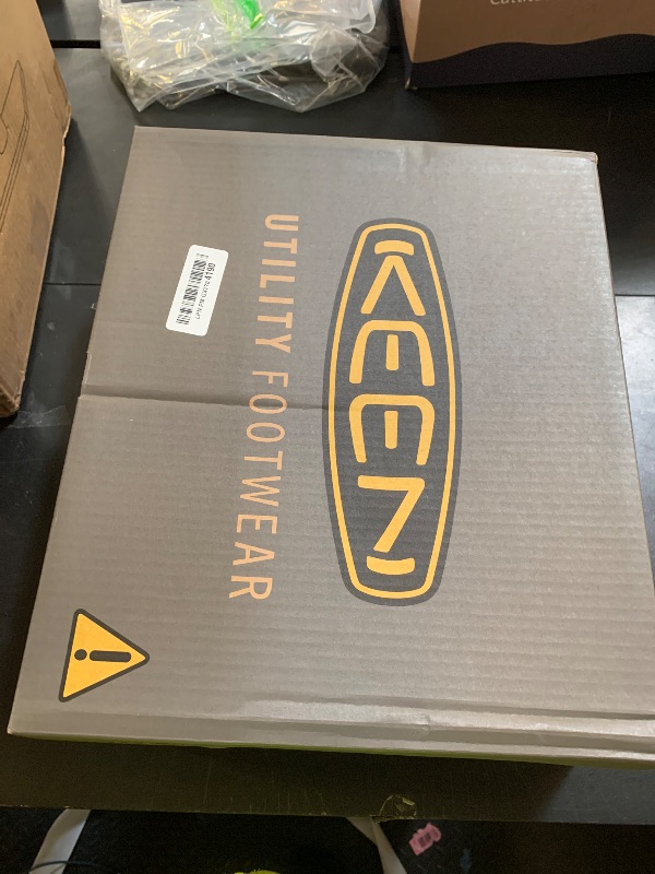 Photo 1 of KEEN Utility Men's Synchro Mid Height Composite Toe Waterproof Durable Comfortable Sneaker Style Work Boots, Magnet/Black, 13 D