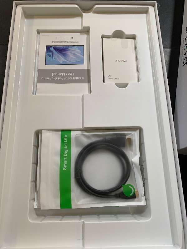 Photo 1 of UPERFECT Portable Monitor 18.5 inch 120HZ 125% sRGB 1080P w/VESA & Stand, Large Portable Monitor FreeSync IPS HDR Gaming Display, HDMI USB C Travel Second Screen for Laptop MacBook