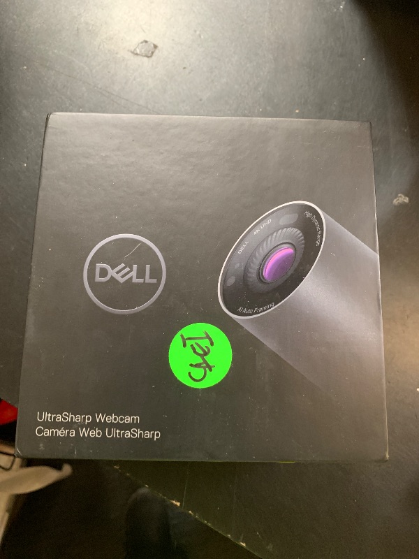 Photo 1 of Dell UltraSharp Webcam - WB7022 - 4K UHD - Large Sony STARVISTM CMOS sensor, Advanced AI auto framing