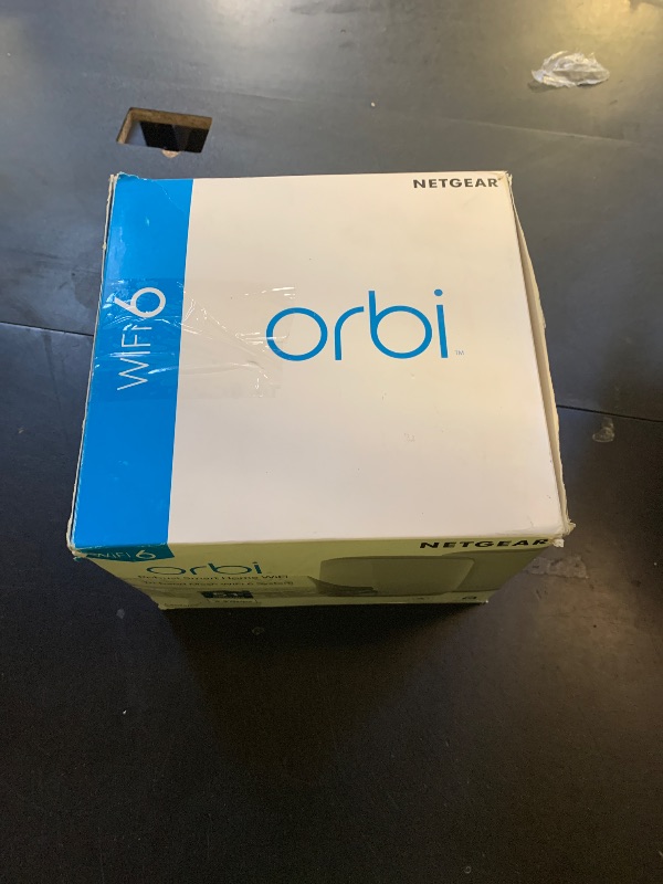 Photo 1 of NETGEAR Orbi Whole Home Tri-Band WiFi 6 Mesh Network System (RBK752P) – Router with 1 Satellite Extender, Security Features, Coverage up to 5,000 sq. ft., 75 Devices, AX5200 802.11ax (Up to 5.2Gbps)