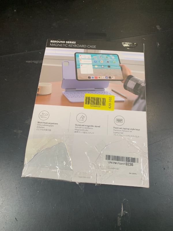 Photo 1 of ESR iPad Air 11 inch Case with Keyboard (M3/M2,2025/2024), iPad Pro 11 (4th/3rd/2nd/1st Gen) & Air 5/4th Magic keyboard Case, Easy-Set Floating Cantilever Stand, Precision Multi-Touch Trackpad, Purple