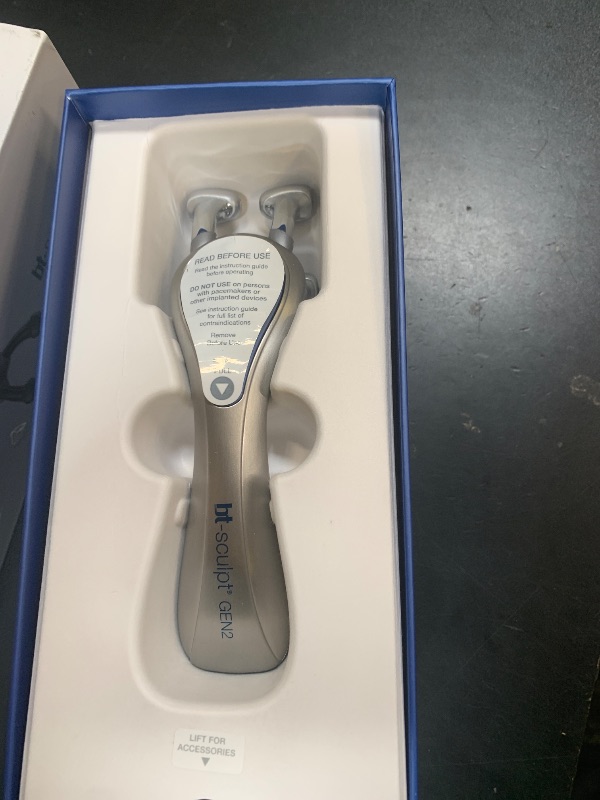 Photo 1 of bt-Sculpt GEN2, Microcurrent Facial Lifting, Sculpting, and Firming with Proprietary Kinesthetic Lifting for Home use (Brushed Alloy)