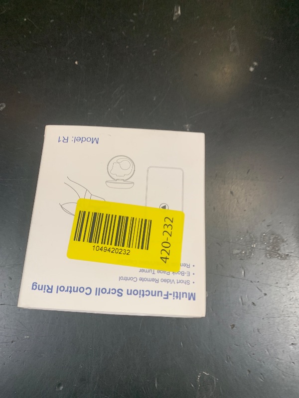 Photo 1 of [New Upgrade, Easy to Use] TikTok Scrolling Ring Remote Control, Camera Shutter Remote, Wireless Bluetooth Scrolling Ring for iPhone, iPad, iOS, Android - Black