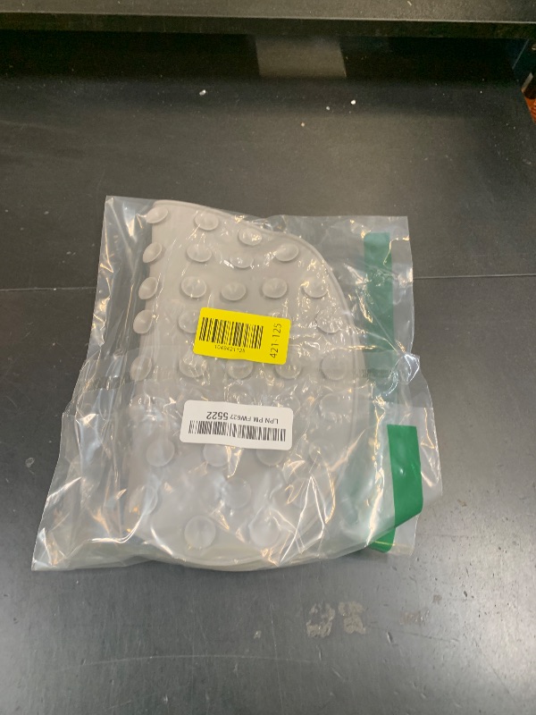 Photo 1 of 1 Pcs Shower Back & Foot Scrubber, Wall Mounted Back Scrubber Silicone Bath Massage Cushion Brush with Suction Cups, Bathroom Wash Mat Exfoliating Dead Skin Brush (L-Grey)