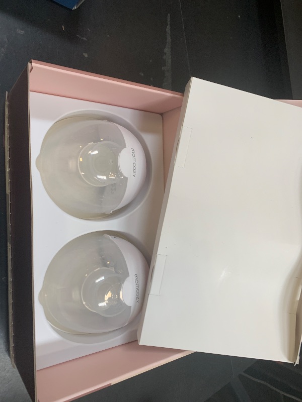 Photo 1 of Momcozy M5 Lite Hands-Free Wearable Breast Pump, DoubleFit Flange for Baby-Like Comfort, 3 Modes & 9 Suction Levels, No Flange Insert or Hard Carry Case, 24mm, 2-Pack, Cozy Red