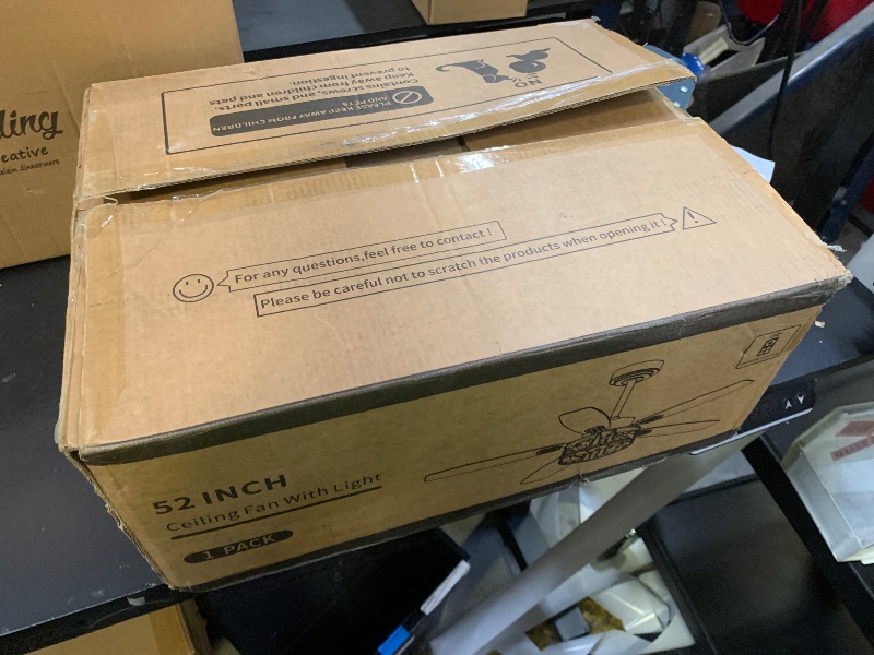 Photo 1 of Monyohame Farmhouse Rustic Ceiling Fan with Light-Deer Bear Design, 6 Speeds Black Chandelier Fan Lights Fixtures and Remote Control for Living Room, Bedroom, Entryway Lighting, Hallway