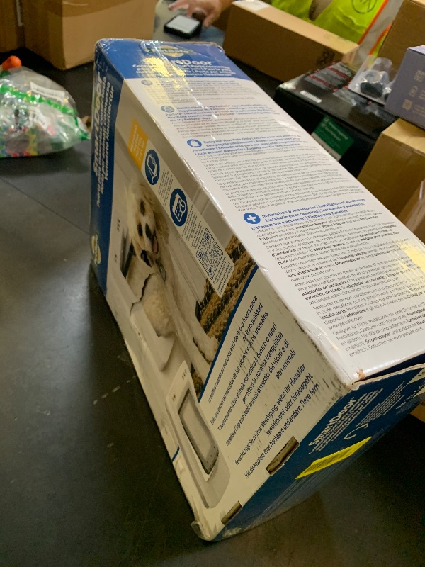 Photo 1 of PetSafe Never Rust SmartDoor Connected Pet Door, Dog and Cat, Selective Entry and Exit, App Enabled Pet Door, Smart Device, Smartphone Controlled, Customize Schedule, Multiple Pets, Medium