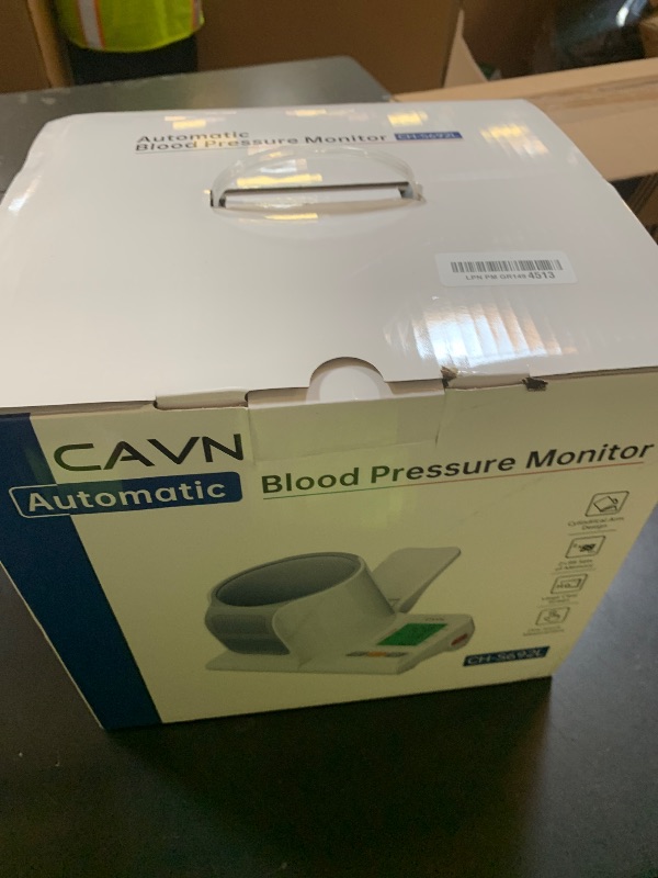 Photo 1 of CAVN Blood Pressure Monitor, One-Touch Barrel-Type Upper Arm Blood Pressure Monitors for Home Use, No-Wrap Auto-Fit Design, Fits Arms 7.1"-16.5", 3-Color Backlight, 2 Users 2×99 Memory