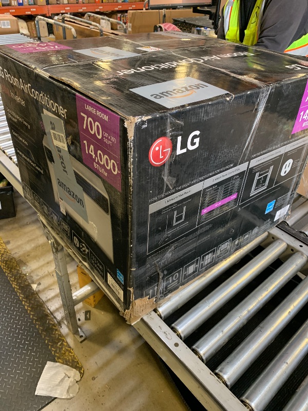 Photo 1 of LG 14,000 BTU DUAL Inverter Smart Window Air Conditioner, 115V, Cools 800 Sq. Ft. for Bedroom, Living Room, Apartment, Quiet Operation, ENERGY STAR®, works with LG ThinQ, Amazon Alexa and Hey Google