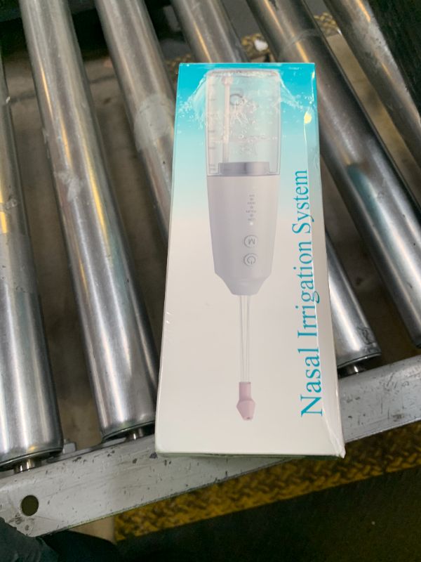 Photo 1 of Nasal Irrigation System with 40 Saline Packets, 15s Quick Relief, Nettie Pot Sinus Rinse with 4 Speeds, 1000mah USB-C Charging, 6 Nozzles for Kid Adult, IPX7 Waterproof, Congestion Pressure Relief