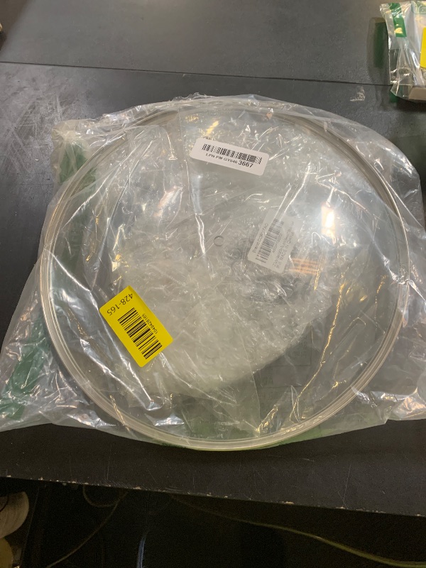 Photo 1 of 12 Inch Glass Lid for Frying Pan Lid, Pan Lid, Skillet, Pot Cover, Compatible with Lodge Cast Iron Skillet -12" Cover with Heat-Resistant Handle, Clear