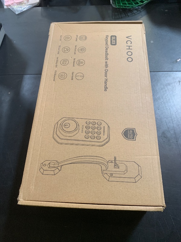 Photo 1 of WiFi Smart Door Lock for Front Door, App Control, Keyless Entry Door Lock with Handle Set, Auto Lock, One-time Codes, Easy Install, Matte Black