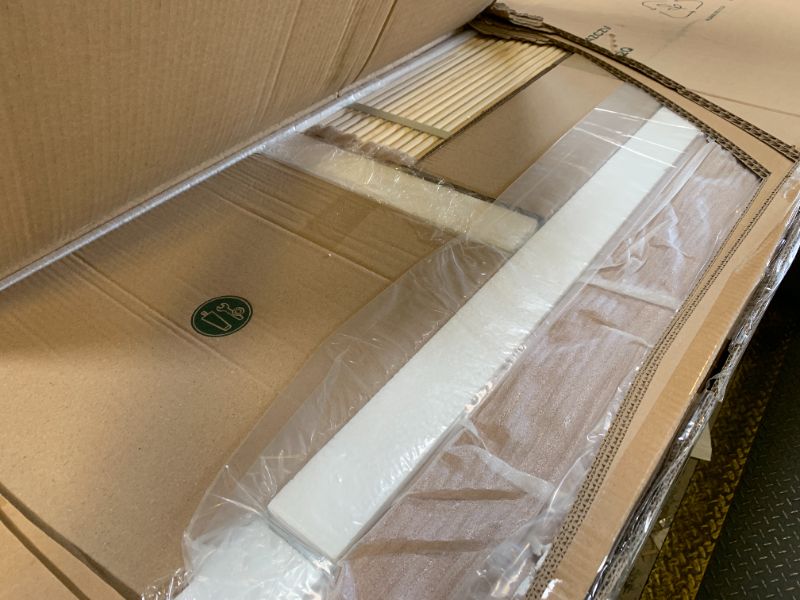 Photo 1 of Zinus Alexia Wood Platform Bed Frame with headboard, Solid Wood Foundation with Wood Slat Support, No Box Spring Needed, Easy Assembly, Rustic Pine, Queen