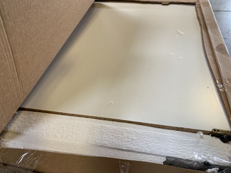 Photo 1 of Sauder Homeplus Robot Vacuum Kitchen Pantry Storage Cabinet, Single Door with Adjustable Shelves, in Soft White