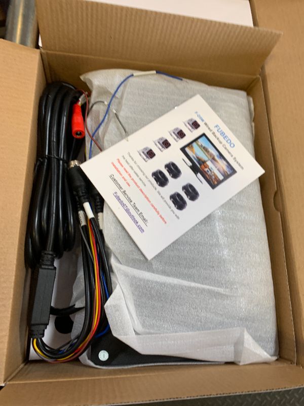 Photo 1 of ?4-Wired Backup Camera System, 10" DVR Quad Split Monitor with 4 Side & Rear View Camera, Vibration-Proof IP69K Waterproof Night Vision for Truck, RV, Tractor, Bus, Trailer, Heavy Equipment