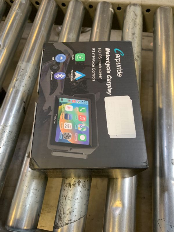 Photo 1 of Carpuride w502b Motorcycle Carplay Screen for BMW R1200GS R1250GS S1000XR Motorcycle, 5 inch Waterproof Touchscreen, Portable Carplay/Android Auto GPS Navigation for Motorbike, Dual Bluetooth