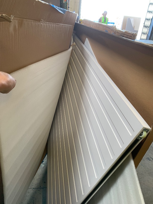 Photo 1 of JUBEST 30"x84" Concealed Sliding Barn Door with Soft Close Hardware Kit, White Hidden Door for Opening 26"-28"x80", Waterproof and Modern, Smooth Sliding, for Interior Using, Widely Used