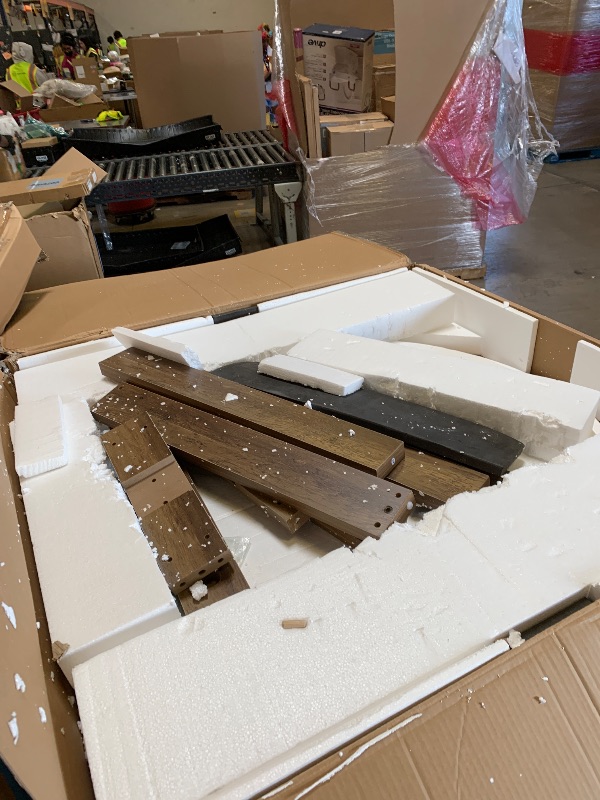 Photo 1 of Flash Furniture Emmy Adjustable Classroom Activity Table with 6 Stackable Chairs, Plastic Activity Table for Kids, 23.625" W x 47.25" L, Natural