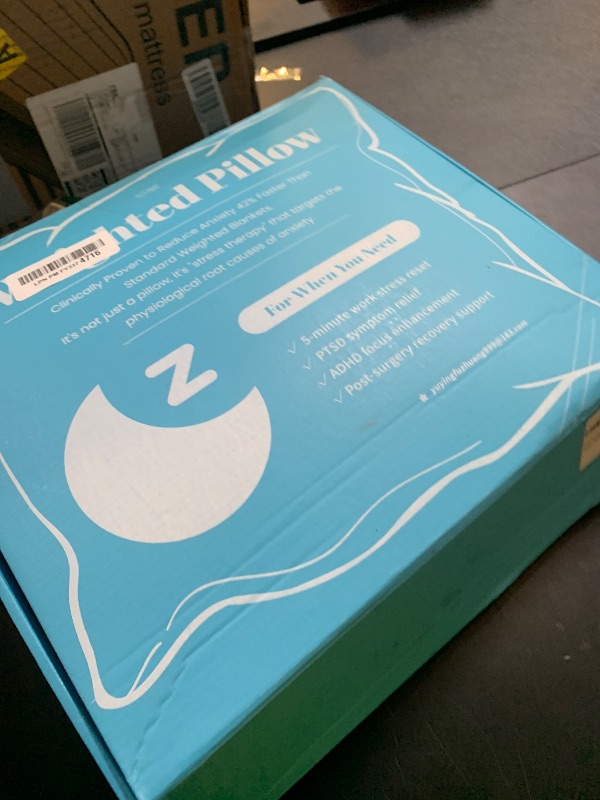 Photo 1 of HZFAMZ Weighted Pillow for Adults 9lbs, Deep Pressure Therapy Weighted Body Pillows for Anxiety, Sleep Support and Stress Relief, Machine Washable Cover