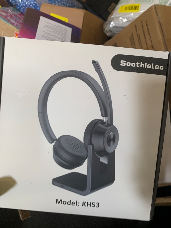 Photo 1 of (Upgraded Version) Wireless Headset, Bluetooth Headset with Noise Cancelling Microphone, Best Headphones with Mic Mute & USB Dongle for PC/Computer/Laptop/Cell Phones/Remote Work/Call Center