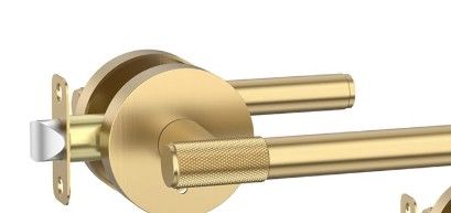 Photo 1 of Asidrama 2 Pack Champagne Bronze Privacy Door Handles, Door Lever with Door Knobs Indoor for Bedroom or Bathroom, Heavy Duty Door Handles Interior with Locks for Left Right Sided Doors