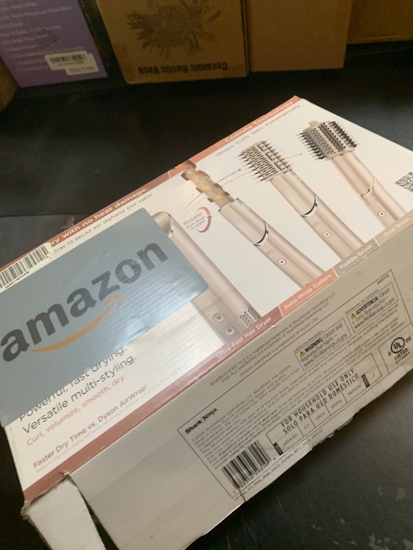 Photo 1 of Shark FlexStyle Air Styling & Drying System, Powerful Hair Dryer Brush & Multi-Styler with Auto-Wrap Curlers, Paddle Brush, Oval Brush, Concentrator Attachment, Stone, HD430