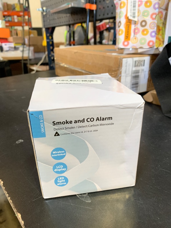 Photo 1 of 10-Year Battery Wireless Interconnected Smoke and Carbon Monoxide Detector, Smart Interlink Smoke CO Alarm with Digital Display, Fire and CO Combo Alarm for Home (3 Pack)