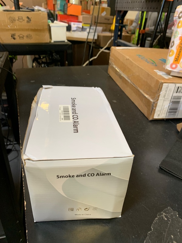 Photo 1 of 10-Year Battery Wireless Interconnected Smoke and Carbon Monoxide Detector, Smart Interlink Smoke CO Alarm with Digital Display, Fire and CO Combo Alarm for Home (6 Pack)