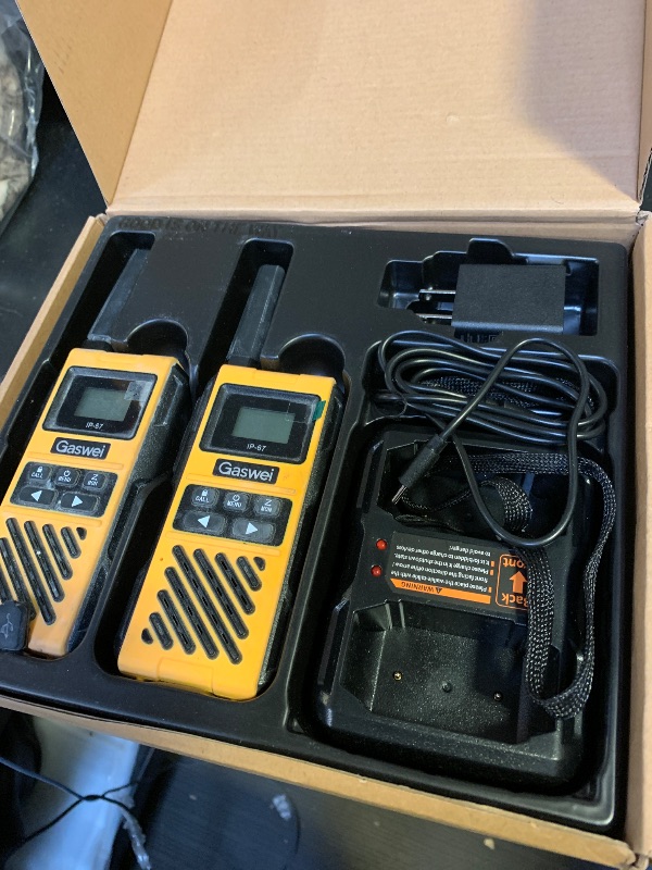 Photo 1 of Gaswei G1pro IP67 Waterproof Floating Walkie Talkies Long Range for Adults,Heavy Duty Two Way Radio,VOX,USB-C,Rechargeable Lithium Battery(4 Pack)