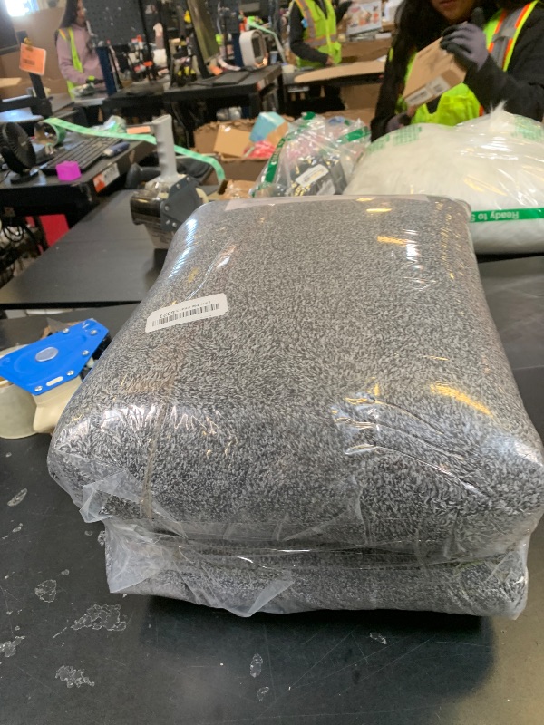 Photo 1 of FinRe?c 8x10 Washable Area Rugs for Bedroom Living Room, Low Pile Thin Rug Solid Color, Non-Slip Carpet Indoor for Home Decor (Grey)