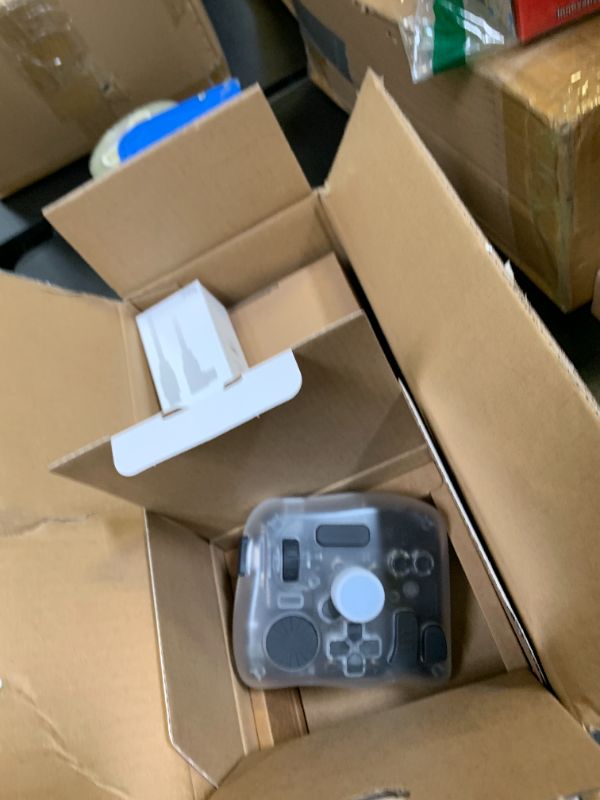 Photo 1 of TOUR BOX Elite Plus All-in-Creative Controller, Bluetooth Keyboard for Photo & Video Editing, Color Grading, Illustration, Works with Procreate, Adobe & Davinci, Cable Bag Included (Ice Translucent)