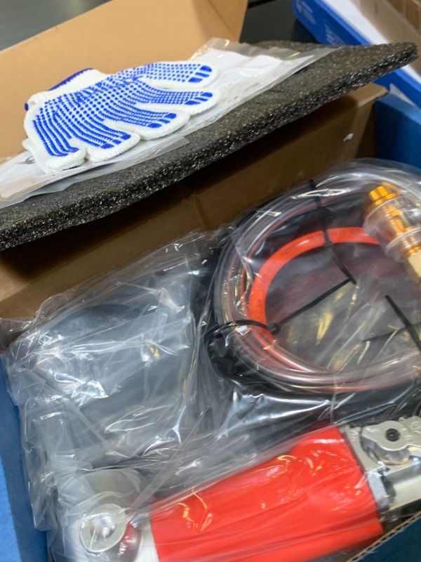 Photo 1 of SDRTOP Air Wet Stone Polishers 4 Inch Pneumatic Water Grinders Air Powered Wet Sander with Rear Exhaust 5500 Rpm for Granite Marble Concrete Polishing