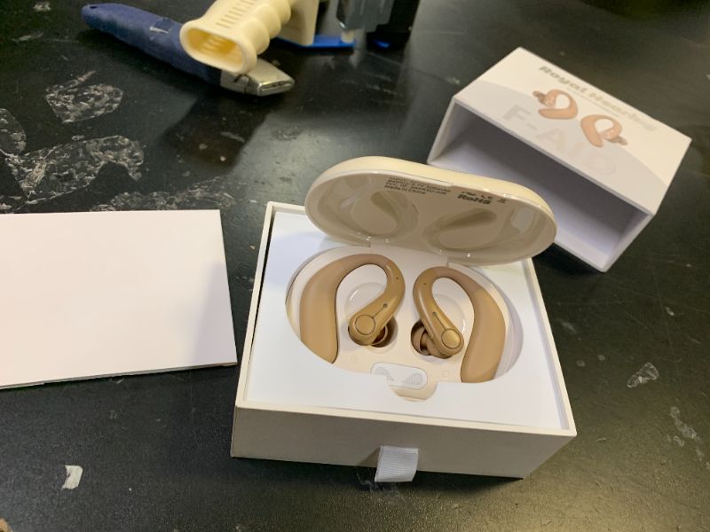 View 3 of Hearing Aids, Hearing Aids for Seniors with Automatic Noise Cancelling for the Hearing Loss, Rechargeable Bluetooth Hearing Amplifiers with APP Volume Control, Premium Comfort Design and Wear