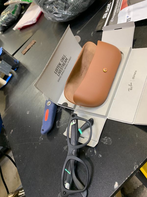 Photo 1 of Ray-Ban Meta (Gen 1), Wayfarer, Matte Black | Smart AI Glasses for Men, Women —12 MP Camera, Open-Ear Speakers for Audio, Video Recording and Bluetooth —Transitions® Green Lenses —Wearable Technology