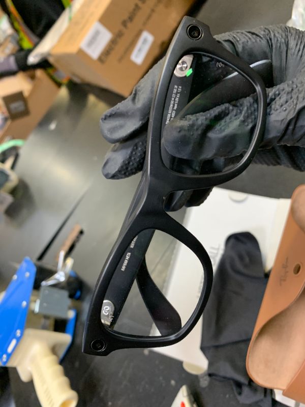 Photo 1 of Ray-Ban Meta (Gen 1), Wayfarer, Matte Black | Smart AI Glasses for Men, Women —12 MP Camera, Open-Ear Speakers for Audio, Video Recording and Bluetooth —Transitions® Green Lenses —Wearable Technology