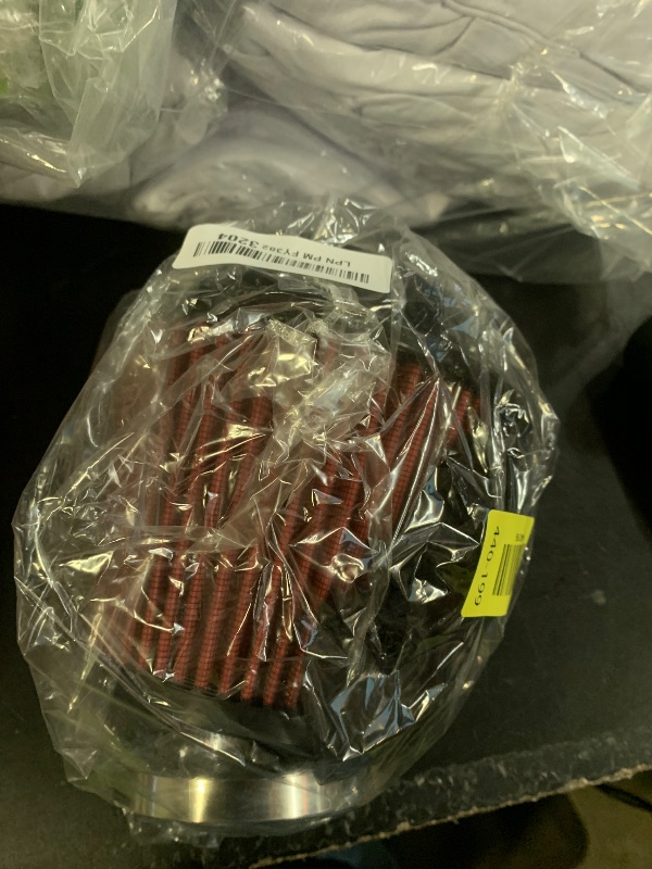 Photo 1 of Red 3" 76mm Inlet Cone Replacement Dry Air Filter High Flow Car Performance Cold Air Intake Filter