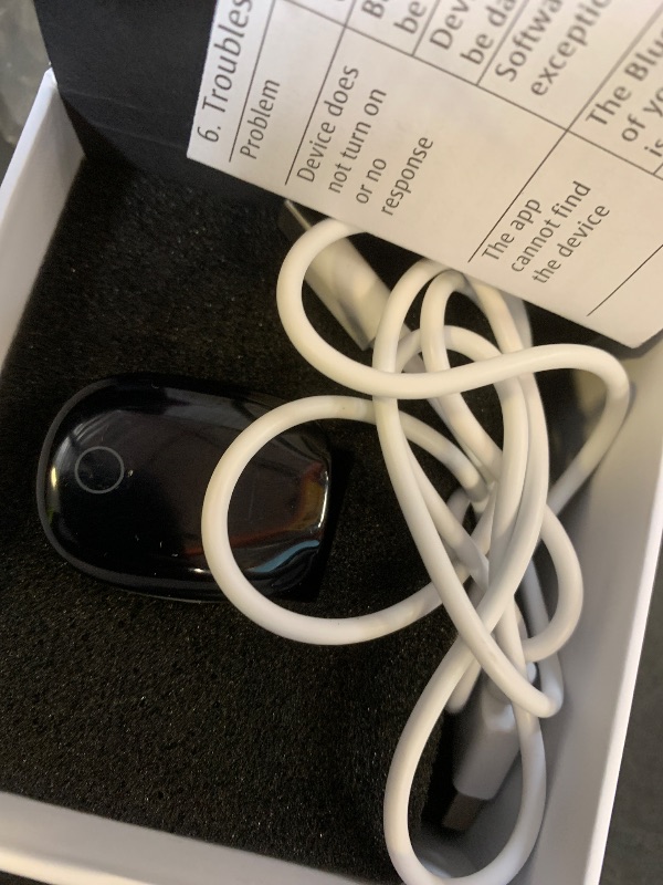 Photo 1 of Wellue O2Ring-S Oxygen Monitor with Vibration Reminder, Bluetooth Pulse Oximeter Tracks SPO2 and Pulse Rate, 24 hrs Battery Life, 4*10 Hours Built-in Memory, Rechargeable Pulse Ox with Free PC & APP