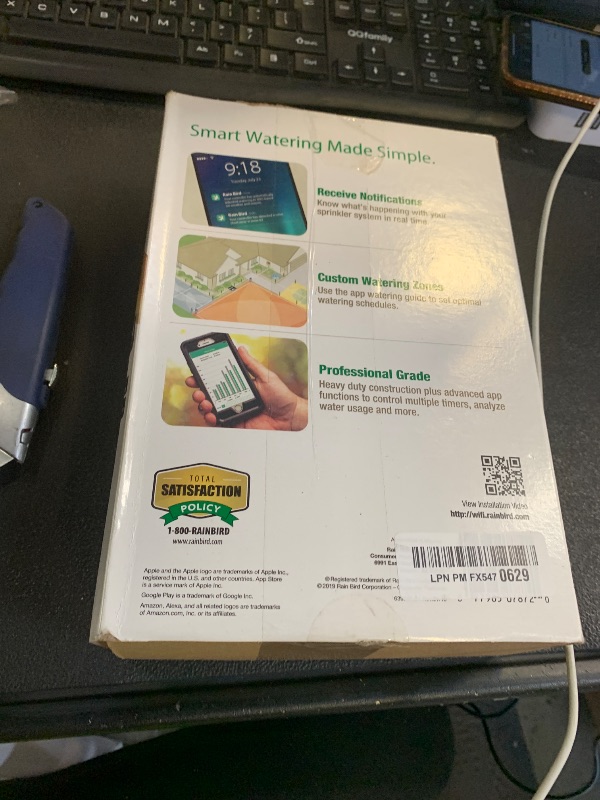 Photo 1 of Rain Bird ST8I-2.0 Smart Indoor WiFi Sprinkler/Irrigation System Timer/Controller, WaterSense Certified, 8-Zone/Station, Compatible with Amazon Alexa